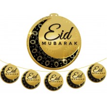 Hanging Display - 5pc LARGE Eid Mub Blk Cres